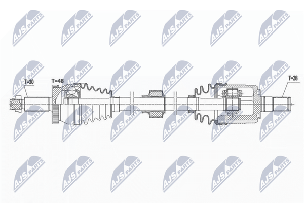 NTY Antriebswelle NPW-HY-577 FüR Hyundai KIA-image