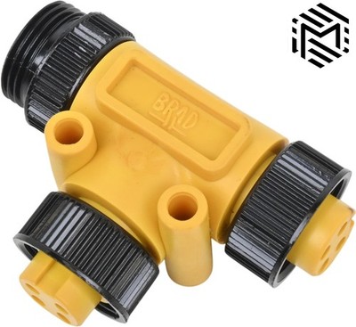 Brad-Harrison 1300350085 DeviceNet 4P Tee - Mini-Change Aux Power Tee - 61227
