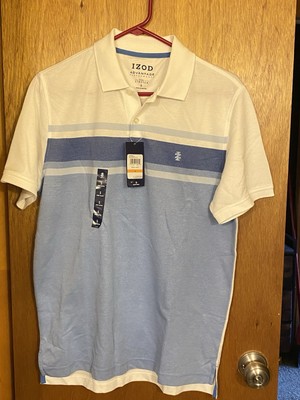 IZOD Men s Blue Striped Small Advantage Performance Polo. NWT.