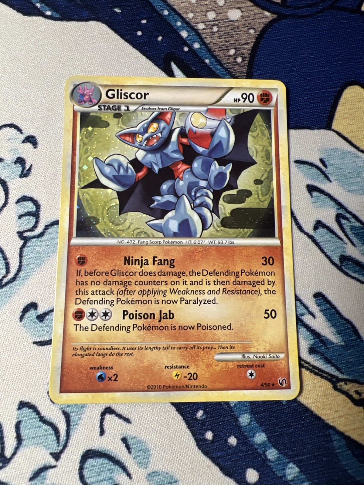 Gliscor 4/90 Holo - Undaunted - Pokemon Card LP-