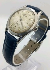 Vintage Waltham Incabloc 17 Jewels Date Mens Silver Tone Stretch Watch - RUNS 