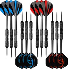 Darts Metal Tip Set, 12 Pack Steel Tip Darts Darts Set 24Grams Professional Meta