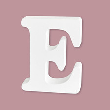 Unfinished Wood Letters, White 8 Inch Wooden Letters for Crafts, Wooden