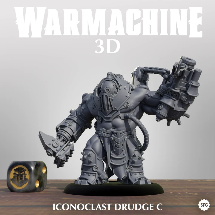 Warmachine Iconoclast Drudges Miniatures Printing Service Free Shipping - Image 2 of 4