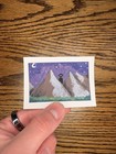 Original Fantasy ACEO Painting - OOAK Mini Acrylic Art Card Mountain Spirit — photo 2