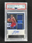 2020-21 Panini One And One Tyrese Maxey Dual RC Patch Auto RJA /99 PSA 9 MINT