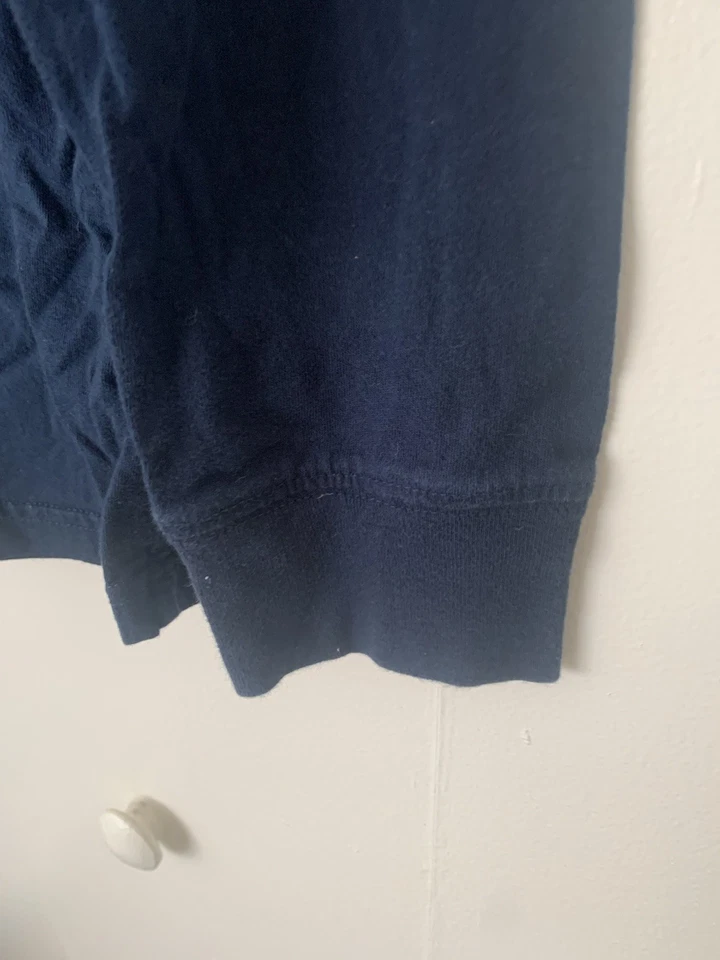 CIRCO Boys Sz 12-14 Knit Tee Shirt Navy Blue Long Sleeve Ribbed Wrist. Good Cond - Image 3 of 4