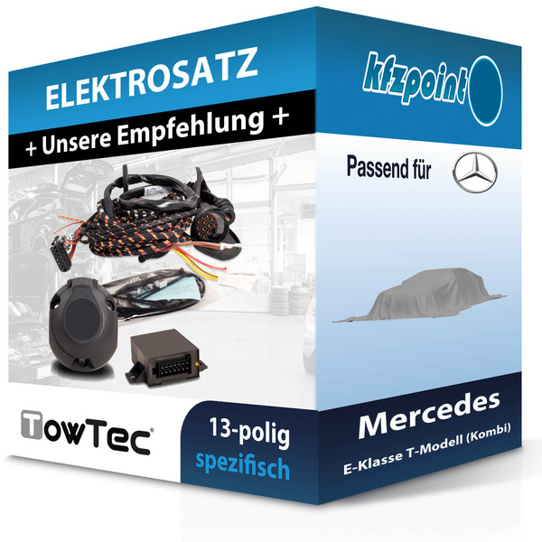 Towtec E-Satz 13Polig Fahrzeugspezifisch Passend für Mercedes E-Klasse Tmodell-image