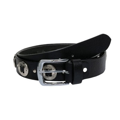 Leathershire Biker Schwarz Handarbeit Concho Handarbeit Ledergürtel