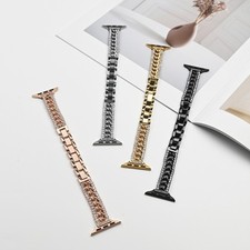 Double Diamond Accent Chain Band Compatible For Apple Watch S9/8/7/6/5/4/SE