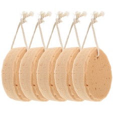 5Pcs Durable Baby Bath Sponges Honeycomb Artificial Sponge for Home Use Brown