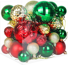 Christmas Tree Ornaments - 36 PCS Shatterproof Christmas Ball Ornaments Set for