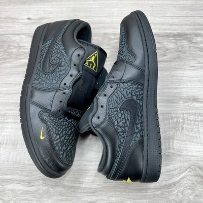 Nike Air Jordan 1 Low SE Men Size 11 Black Anthracite Tour Yellow