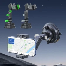 Car Windshield Phone Holder Vacuum Suction Cup 360°Adjustable Universal Mount