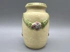 ROSEVILLE Pottery LA ROSE Pattern 5” Urn Vase Rose Garland Design c. 1924 READ