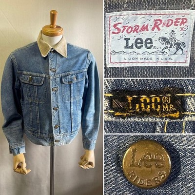 Lee Storm Rider Denim Jacket Size 38 Made in USA 70s Used in Japan