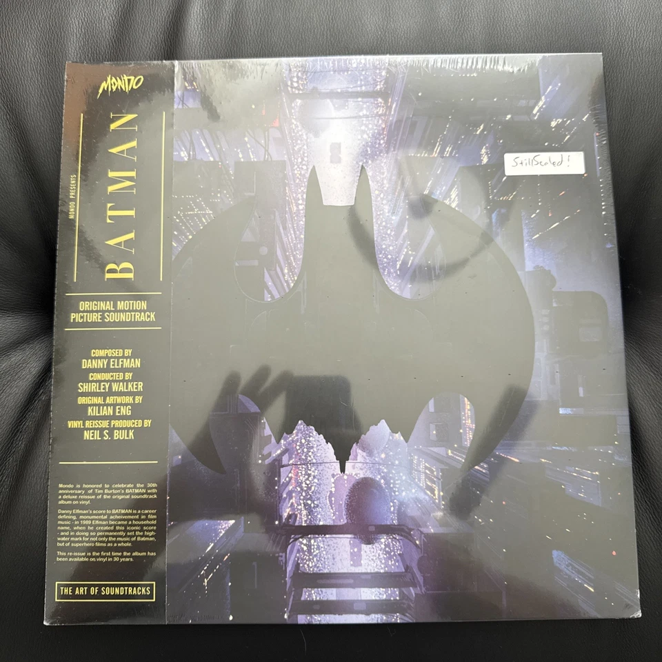 Batman Vinyl LP by Danny Elfman sealed yellow/black green/purple LP soundtrack - Image 2 of 4