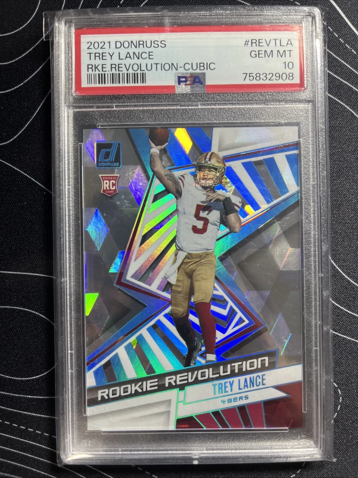 Trey Lance Panini Donruss Rookie Revolution #REVTLA Cubic