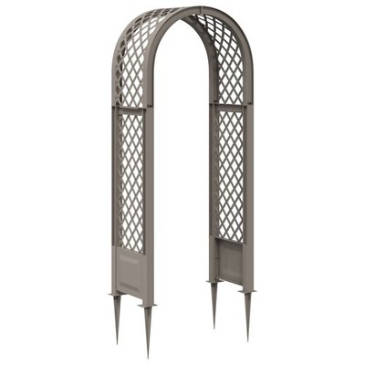 Rosenbogen mit Spitzen PP Gartenbogen Outdoor-Bogen Gartenstruktur vidaXL