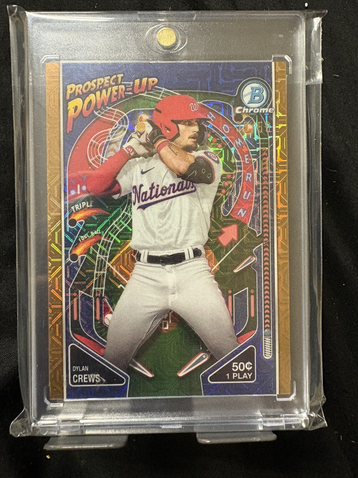 2024 Bowman Chrome DYLAN CREWS PROSPECT POWER-UP#PP-10 Gold /50