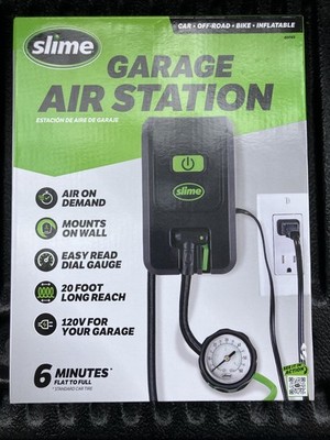 Slime Garage Pro Power Inflation Station Tire Inflator, 40082, Wall Mount NEW