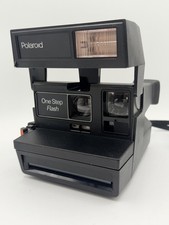 Vintage Polaroid 600 One Step Flash Instant Film Camera W/Strap Tested Works