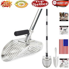 Stainless Steel Sand Scoop with Long Handle for Metal Detecting