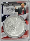 2020 Silver Eagle PCGS MS70 Emergency Issue FDI Trump Die Crack  LOW POP * B-3