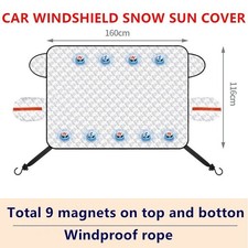 Magnetic Car Windshield Snow Ice Cover Winter Frost Guard Protector SUV Gift