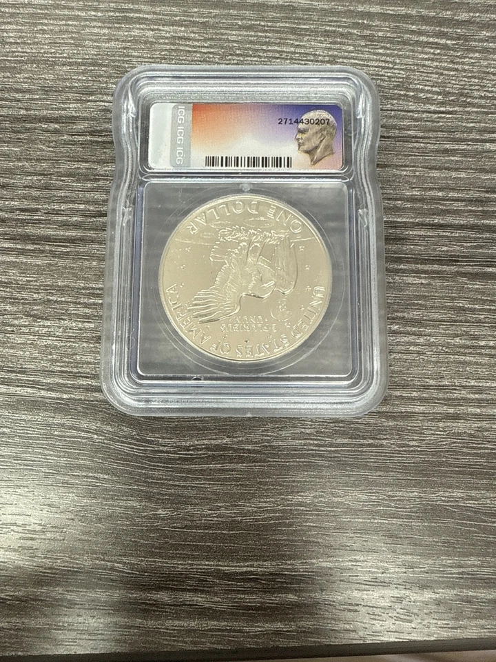 1974-S Eisenhower * Dollar PR70 DCAM ICG Austin Hutto Signed*  Rare 📈📈💎💎 - Image 3 of 3