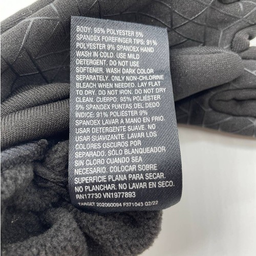 All In Motion NWT Youth 4-7 Black Fleece Lined Screen Compatible Gloves - Picture 3 of 4