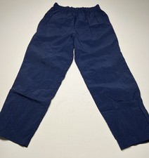 Vintage Nike Track Pants Windbreaker Size Small Blue Zip Ankle 90s