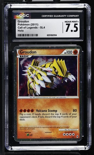 Groudon graded CGC 7.5 for sale on eBay