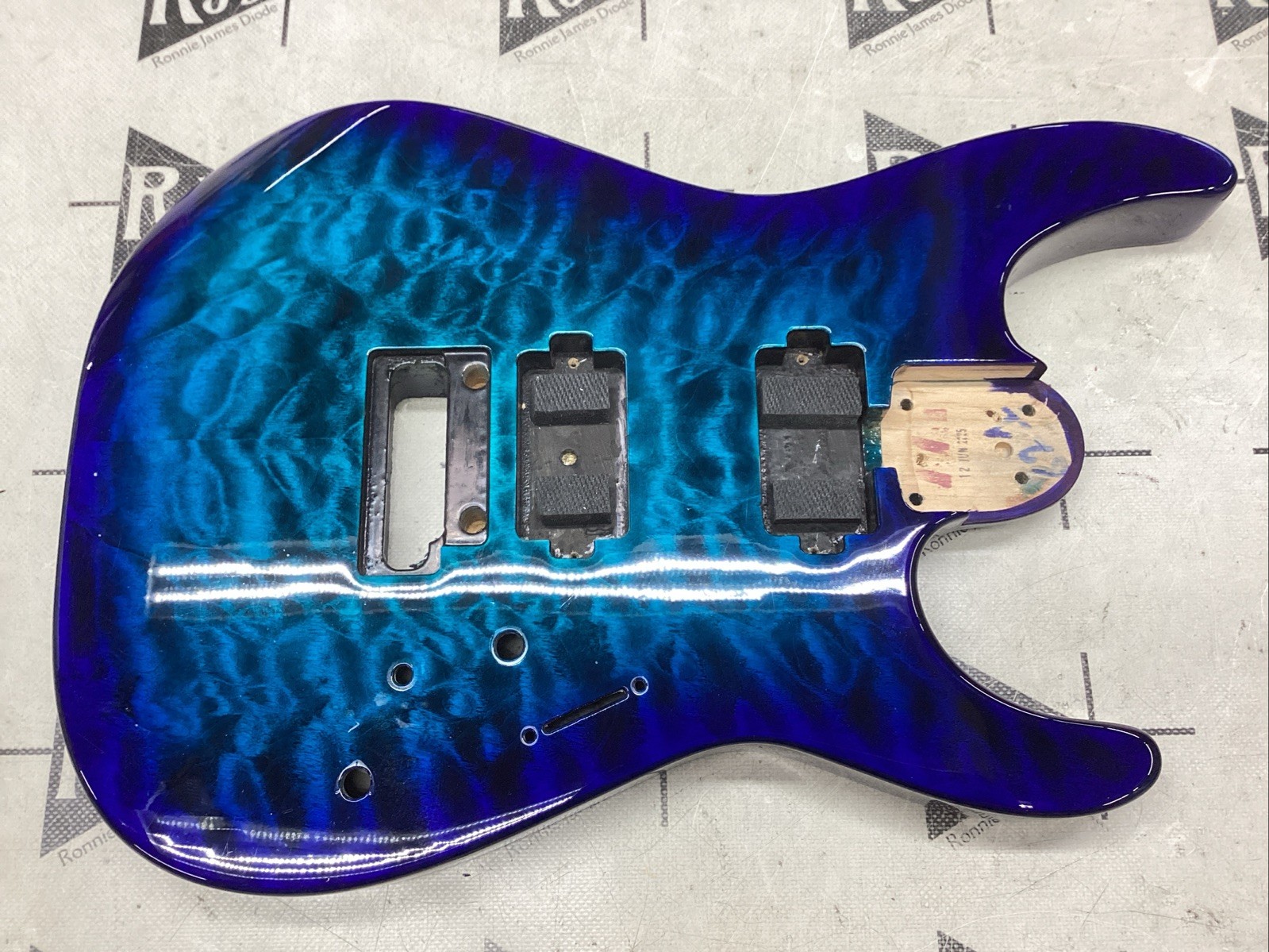Charvel Pro Mod DK24 Guitar Body Blue Quilt MIM