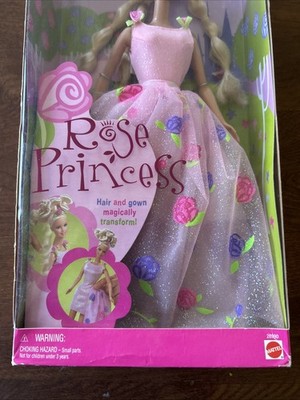 Vintage 2000 Rose Princess Barbie - Hair & Gown Magically