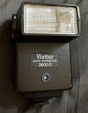 Vivitar Auto Thyristor 2800 D Film Camera Flash - Tested 