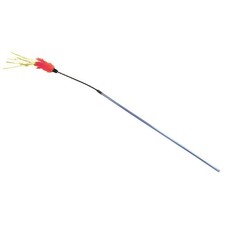 VEE PURRfect Cat Toy Natural Colored Feather Bouncer Flex Cable Interactive Wand