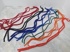 Lot Of 18 Strands Of Faceted Rondelle Glass Beads Jewelry Making Supplies