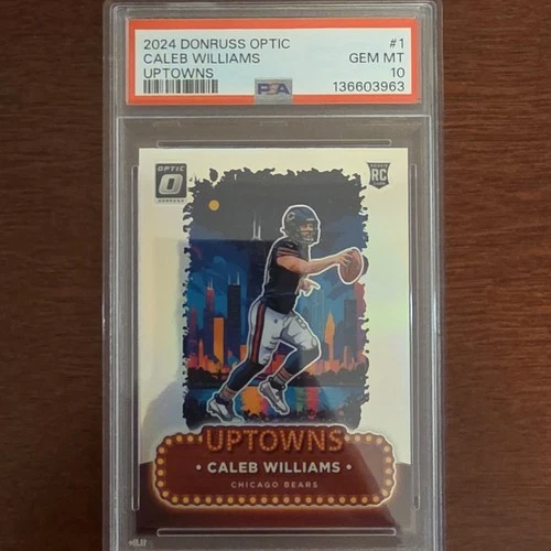 2024 Panini Donruss Optic Uptowns Caleb Williams #1 Rookie Insert PSA 10 Bears