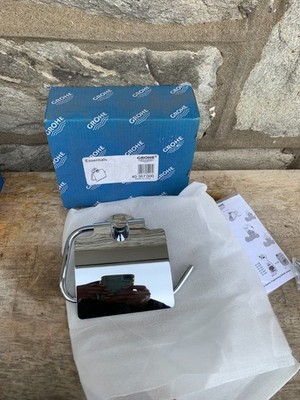 Grohe 40367000 Essentials Toilet Paper Holder Polished Chrome New In Box