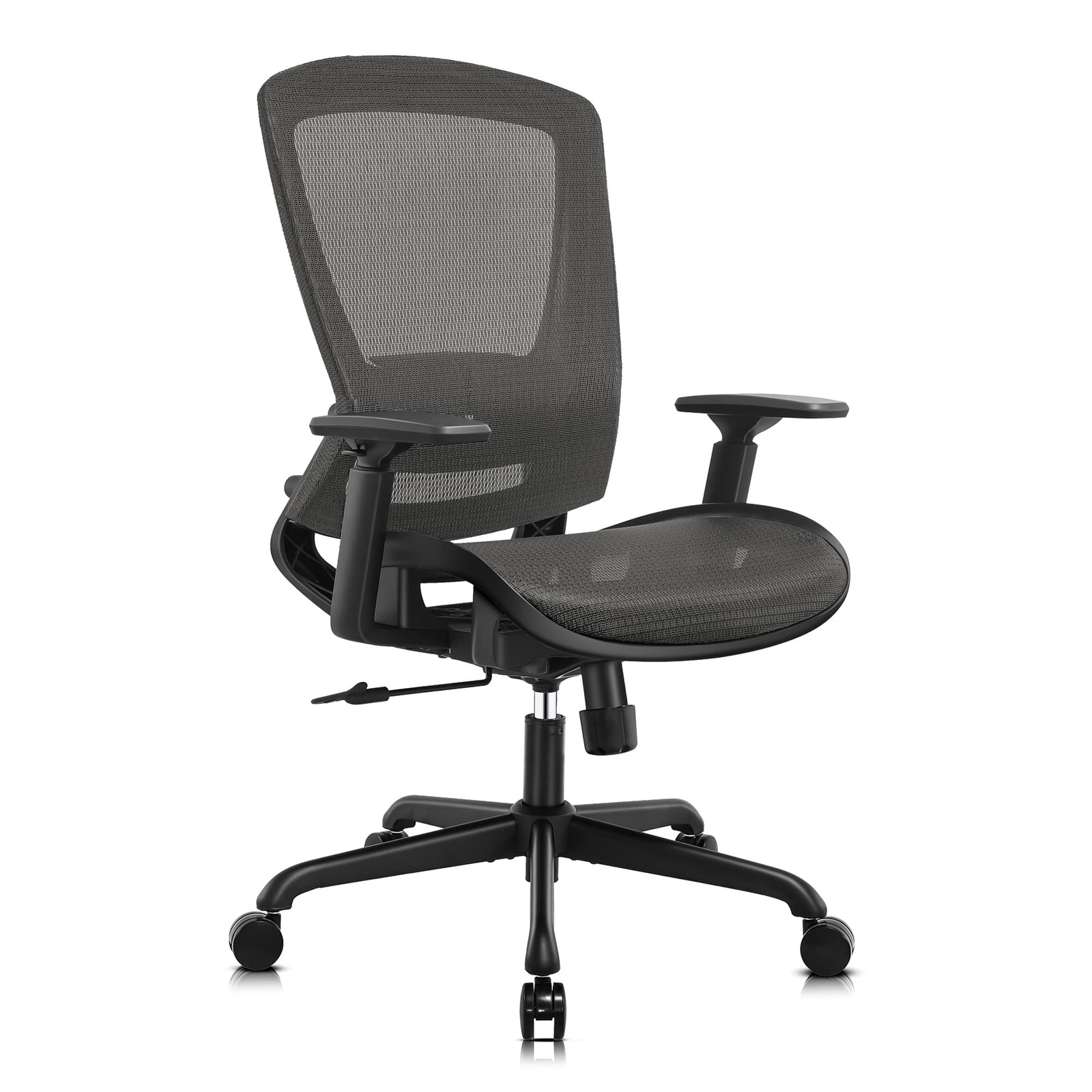 ELABEST Ergonomic Mesh Office Chair with Lumbar Support & Adjustable Height for Comfortable Computer Desk Use