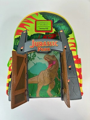 2026 Universal Studios Jurassic Park T. Rex Loungefly Backpack Bag New