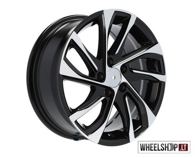 Fiat R15 5x98 alloy wheels 6.5J 4x 15 inch Black Machined ET39 Set Felgen
