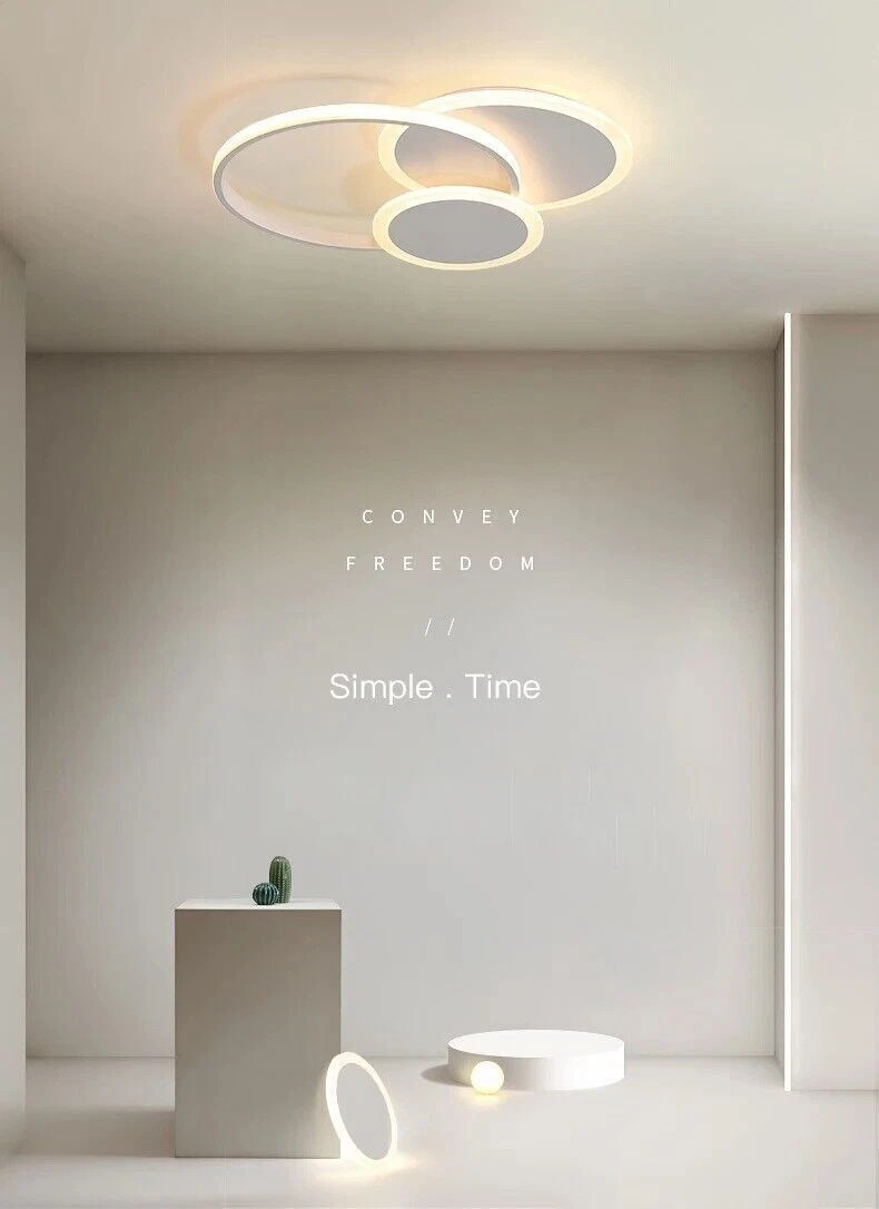 Lampadario Design Cerchi LED 37W: Trasforma l'Atmosfera di Casa