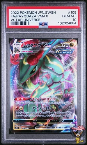 Rayquaza Vmax 108/172 Vstar Universe Pokemon Japanese PSA 10