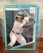 2025 Panini Donruss Clearly Rated Prospect Dillon Head #165 Miami Baseball