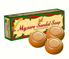 Mysore Sandal Soap 3x 150g Pack of 3 Each 150g India Natural Organic Bath Soap