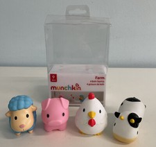 Munchkin Squirtin Bath Toy Barn Buddies 4-Pack Open/ some marks