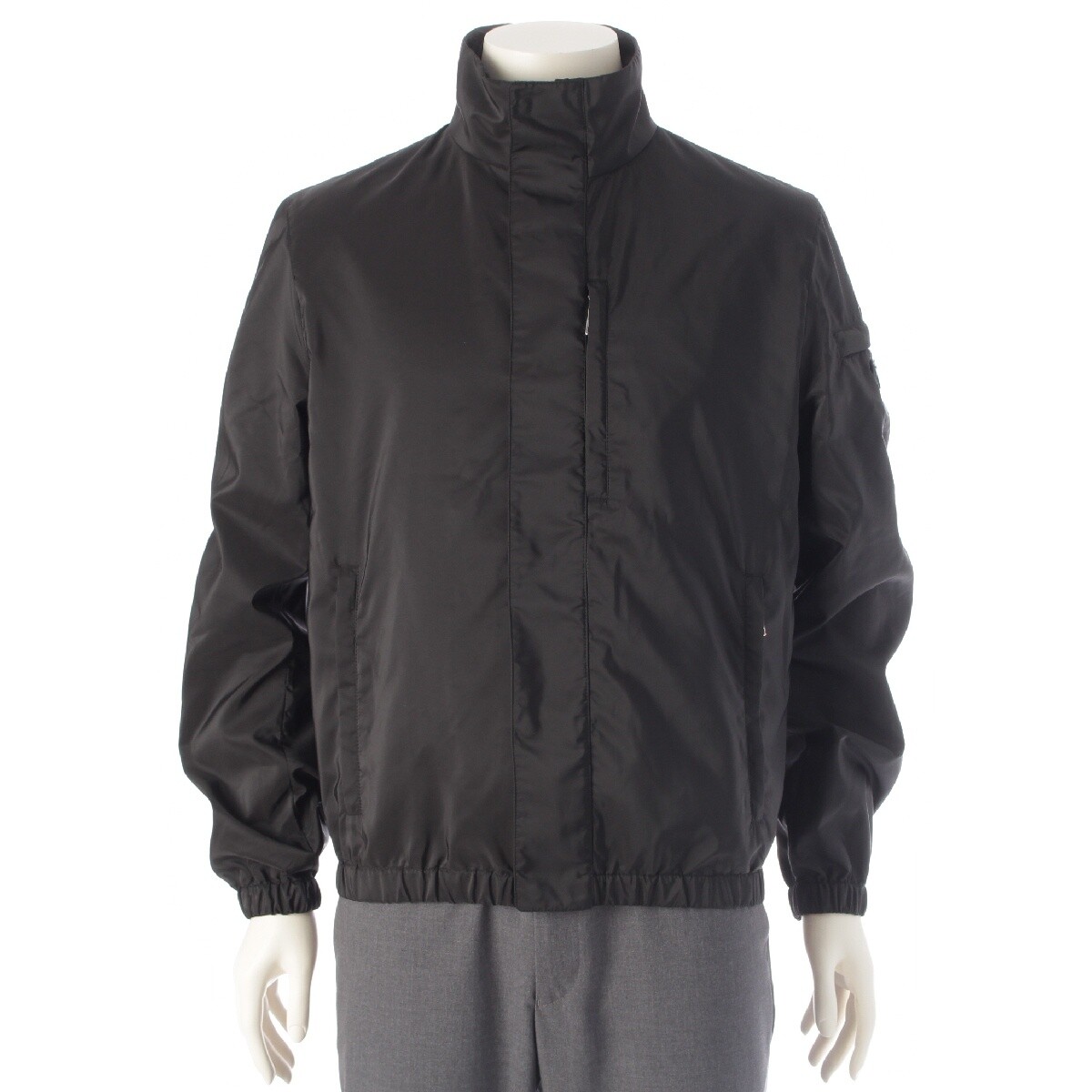 ALTRA Giacca collo alto PRADA 24S S Nylon logo triangolo placca...