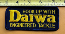 HOOK UP DAIWA WITH ENGINEERED TACKLE Embroidered Patch 4 1/ 2" x 2", RARE